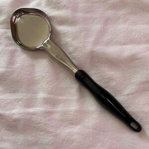 JP Stainless Steel Spoodle Round 4 Oz W/ Heat Resistant Black Handle